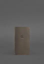 Шкіряний чохол для iPhone 13 Темно-бежевий