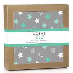 Пелюшка багаторазова Cosas непромокаюча Cookies 70х120 см, м'ятна