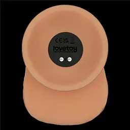 Реалістичний вібратор Vibrating Power Basics Cock тілесний 23.6см - мініатюра 6