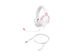 Навушники з мікрофоном HyperX Cloud III White/Pink (9W1Q4AA) - мініатюра 2