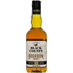 Віскі Black County Kentucky Straight Bourbon Whiskey 40% 0.7 л