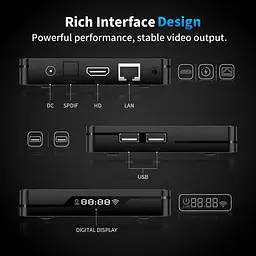 Смарт-ТВ-приставка Smart TV Box Android X88 PRO X-5M 4/64GB - мініатюра 4