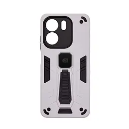 Чехол для OPPO A5X 4G/A5X 5G, Proover, серый, с подставкой и магнитом, противоударный, ударопрочный, бронированный, панель-накладка, защита всего корпуса, термополиуретан (TPU) + поликарбонат (PC), ArmorStandart (ARM85757)