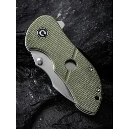 Ніж складаний кишеньковий Civivi Gordo, (6.4 см) D2 / Micarta оливковий - мініатюра 13