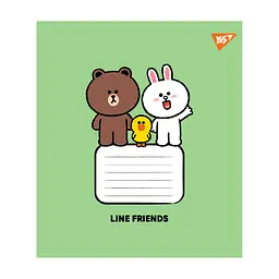 Зошит Yes Line Friends Stylish А5 12 аркушів лінія (767646), в асортименті - мініатюра 4