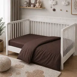 Комплект постільної білизни MirSon BABY Satin Premium Cacao Active 110 x 140 см (2200013489870) - мініатюра 2
