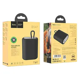 Портативна акустика Hoco Uno sports BT speaker IPX5 BS47 бездротова чорна - мініатюра 4