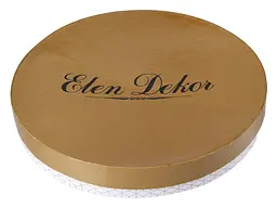 Набір тарілок Elen Dekor Золоті совушки, 19 см, білий, 2 шт (924-661) - мініатюра 2