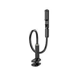 Тримач-гнучка штанга на затискачі Hoco HD4 Seaview mobile phone lazy holder чорний - мініатюра 3