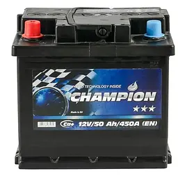Акумулятор автомобільний Champion Black 50 Ah/12V (CHB50-1)