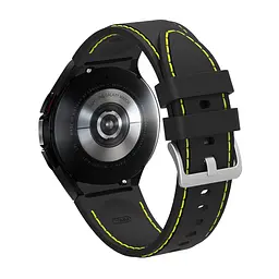 Ремінець для Samsung Galaxy Watch 5 44mm - чорно-жовтий ширина кріплення 20мм силікон Watchbands RLine (W45-1WB71371881) - мініатюра 3
