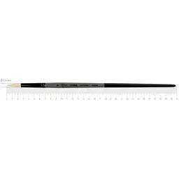 Пензель синтетика кругла TERRA 1608R №6 довга ручка Rosa