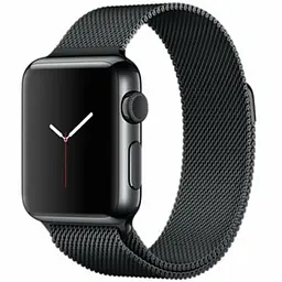 Ремінець Creasted для годинника Milanese loop steel bracelet Apple watch, 38 40 мм Black