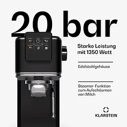 Кавоварка Klarstein SteelPresso Slim Touch (10046330) - мініатюра 2