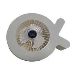 Настільний акумуляторний вентилятор Desktop Fan S37 з RGB-підсвіткою, 3 швидкості, 2,8 Вт, жовто-білий - мініатюра 5