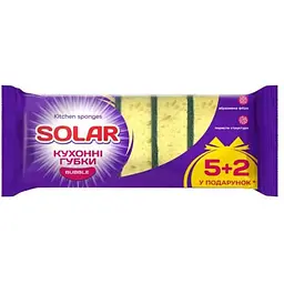 Губки кухонні SOLAR 7шт Bubble