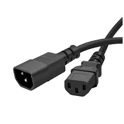 Кабель живлення C13 to C14 1.8m black ColorWay (CW-CBP087-BK)