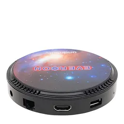 Смарт ТВ приставка Everon W2 ATV 4/64Gb Amlogic S905W2 Android TV 11, медіаплеєр 4K HDR та пульт аеромишка з гіроскопом та мікрофоном, налаштування у подарунок, YouTube та фільми без реклами - мініатюра 4