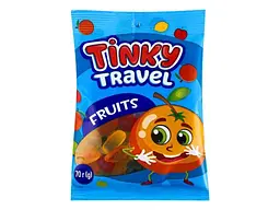 Цукерка желейна TINKY TRAVEL 70г "FRUITS" NEW