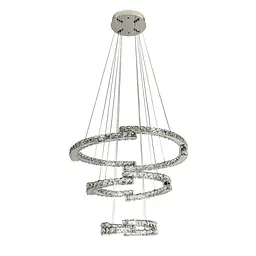 Люстра стельова LED Levistella 802L8517 CH, 82W, регульована температура світла, сучасний стиль, хромований метал