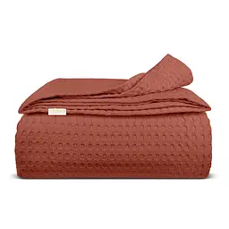 Плед-покривало Cosas Waffle Weave Cinnamon 75х95 см (Blanket_29Сinnamon_WaffleWeave_75x95)
