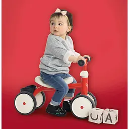Біговел дитячий Smoby Toys чотирьох колісний металевий червоний (721400) - мініатюра 7