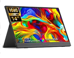 Портативний монітор ZSUS 14A black 14" 1920x1080 60 Гц