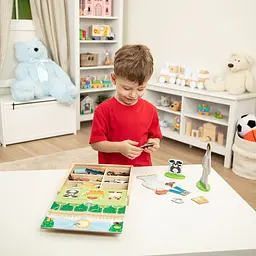 Набір Melissa & Doug Діяльність з магнітними фігурками дерев'яний (MD9309) - мініатюра 6
