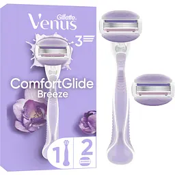 Станок для гоління жіночий (бритва) Venus ComfortGlide Breeze з 2 змінними картриджами