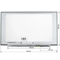 Матриця 15.6 N156HCA-EAC (1920*1080 30pin(eDP 300cd/m2 (!!!) IPS кольоропередача: 16.7M 45% NTSC) LED SLIM(без планок та - мініатюра 2