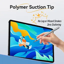 Стилус - ручка для ємнісних екранів 2-в-1 Stylus Pen Сірий Aluminum Alloy Type Vention - мініатюра 8