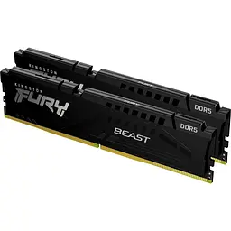 Модуль пам'яті DDR5 Kingston FURY Beast 2x16GB 5600MHz Black (KF556C36BBEK2-32) [148747] - мініатюра 1