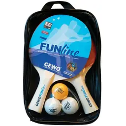 Набір для настільного тенісу Gewo Double-Fun 2 Bats 3 Balls (96960000) - мініатюра 2