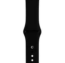 Силіконовий ремінець Watchbands для Apple Watch 42mm Розмір ML чорний (WB101BLACK) - мініатюра 2