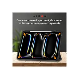 Чохол до планшета AirOn Premium SOFT iPad Pro 13 2024 + Film Black (4822352781129) - мініатюра 6