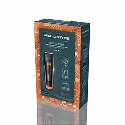 Машинка для стрижки Rowenta Sport Collection, акум., роторний мотор, насадок-2, кейс, сталь, чорно-помаранчевий - мініатюра 10