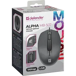 Мишка Defender Alpha MB-507 USB Black (52507) - мініатюра 5