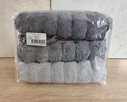 Набір турецьких махрових рушників Cestepe MicroCotton Premium 3 штуки 50x90 Ezgi 9 щільність 600 г/м2 - мініатюра 4