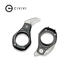 Ніж складаний кишеньковий Civivi Pyrus, (1.6 см) 14C28N / Carbon Fiber темно-сірий - мініатюра 9