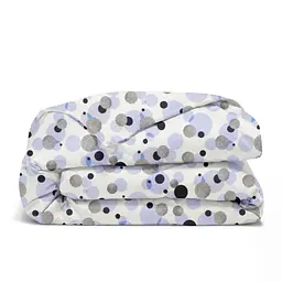 Дитяча постільна білизна в ліжечко BALLS, блакитний (BallsGrayBlueBlack_45Pearl_140) - мініатюра 3