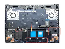 Топкейс ноутбука / верхня панель та клавіатура для ноутбука Asus ROG Strix G17 G713RC, G713RE (90NR08D4-R31UA0) Оригінал від Asus, Верхня панель клавіатури - мініатюра 2