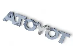 Емблема напис Toyota Хром 105х18мм (на скотчі) 75441-60320 - мініатюра 3