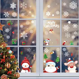 Набір новорічних наклейок на вікно Happy New Year 3 9124 20×30 см 8 аркушів - мініатюра 4