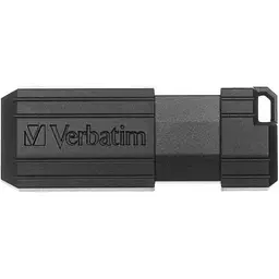 Флеш-накопитель Verbatim PinStripe USB 2.0 128GB Black (49071) - миниатюра 3