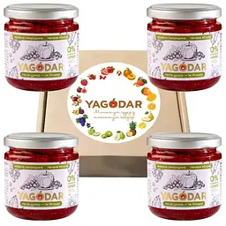 Джеми без цукру YAGODAR Печене яблуко Червона смородина 4 шт (2344975541)