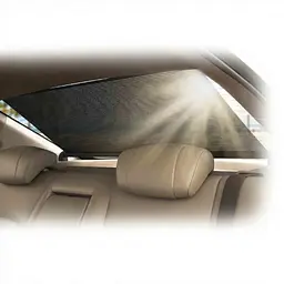 Шторка сонцезахисна ролет на заднє скло Carlife 100 x 57 cм (Сітка Чорна з двох боків) SS100