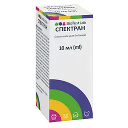 Антибактеріальний та протизапальний препарат для тварин Спектран суспензія для ін’єкцій, 10 мл