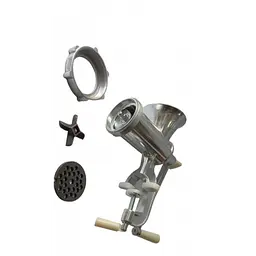 М’ясорубка ручна Meat Mincer, алюміній, 23×15×8.5 см, сіра - мініатюра 3