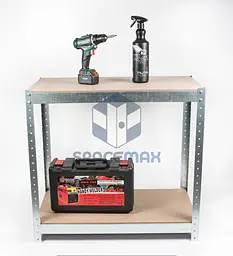 Стелаж металевий 80×65×30 оцинкований самозбірний SPACEMAX