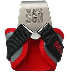 Гаки для тяги на зап'ястя MadMax MFA-330 Lat Hooks Antic silver/Grey/Red (MFA-330-U) - мініатюра 2